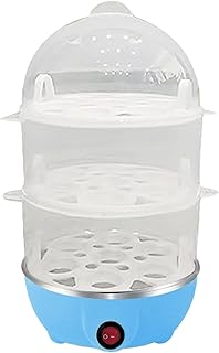 Electric Egg Cooker – 3-Layer Egg Steamer, Kitchen Appliance | Multi-Layer Steamer Device with Transparent Lid, Compact Electric Boiler for Apartment, Restaurant, Hotel, Rental House Breakfast Cooking
