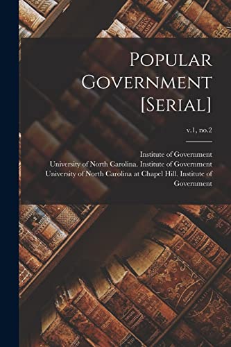 Popular Government [serial]; v.1, no.2