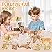 THINKBAY 15PCS Lion Toys Figurines Pride, African Jungle Animals Lion Family, Realistic Zoo Animal Toys, Preschool Toy Birthday Gift Cake Toppers for Kids Boys Girls