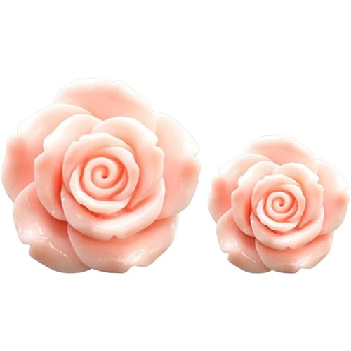 VORCOOL 2pcs Car Diffuser Vent Clip Essential Oil Car Vent Clips Rose Flower Shaped Aroma Diffuser Aromatherapy Solid Auto Vehicle Dashboard Decoration Pink