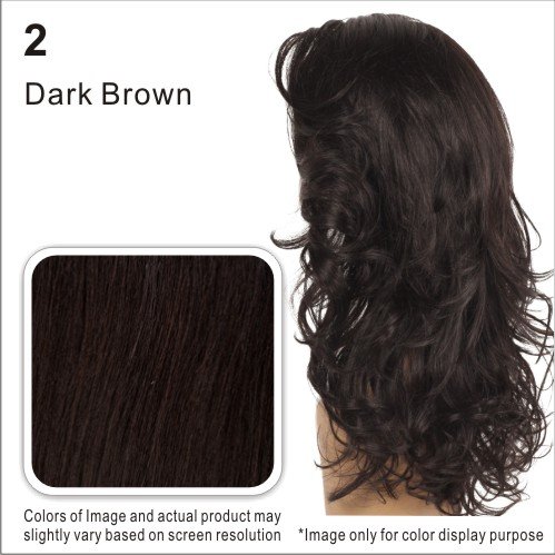 THE SCARLET Signature Wet n Wavy Human Hair Blended With Premium Fibers Style: Jerry Curl Bulk 18" (#2 (DARK BROWN))