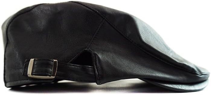 Men's Newsboy Golf Hat, Black, One Size