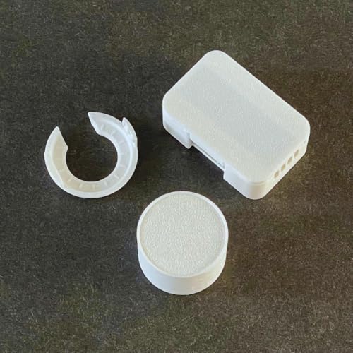 Image of AKAMATIS Human Presence Sensor v2.2 for Home Assistant, mmWave Radar Smart Motion Sensor, Adjustable Sensitivity, WiFi (Seeed C3, External Antenna + LD2410B) (White, 1 Pack (Sensor + Wall Mount))