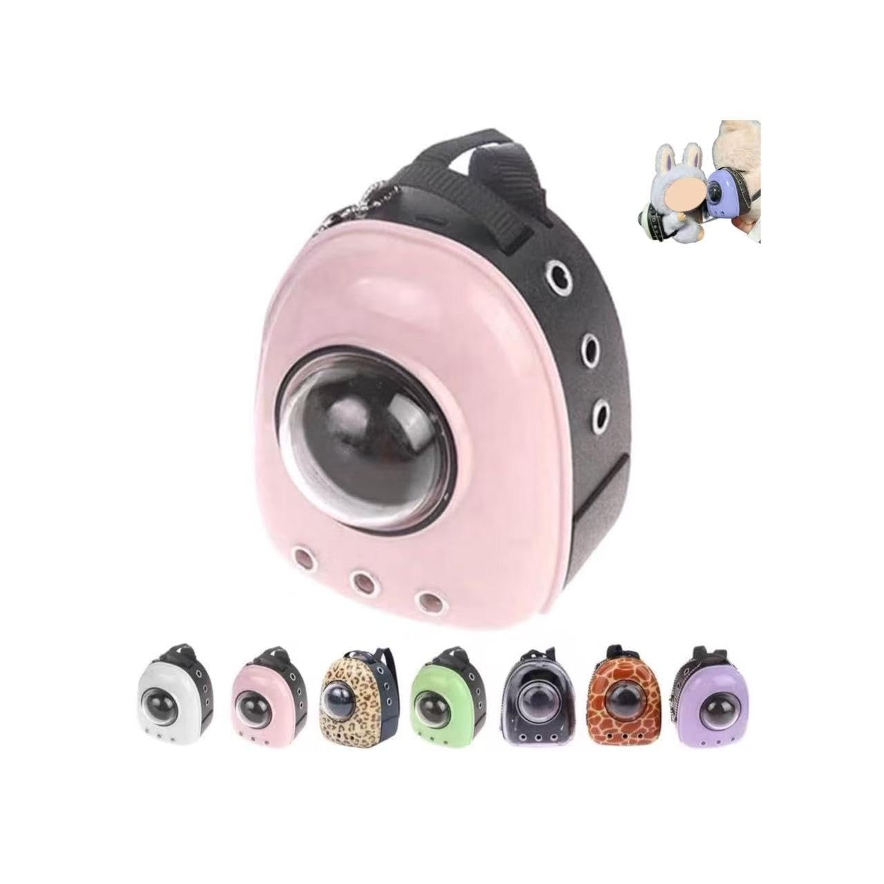 LIVCOZON Doll Backpack for Labubu, Mini Backpack Keychain for Labubu Dress Up, Cute Doll Bags for Labubu Accessories