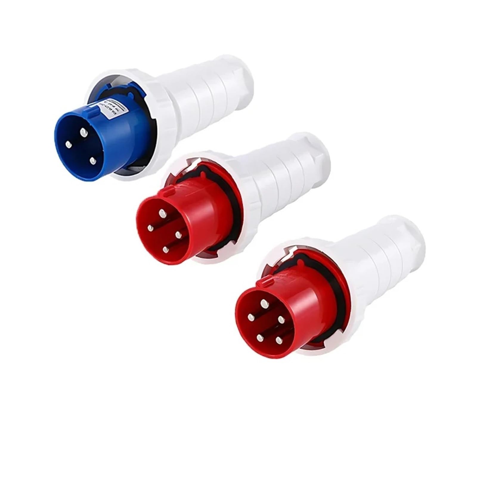 5/10 Stück Luftfahrt-Industriestecker und Steckdose, 16 A/32 A/63 A/125 A, IP44/IP67 wasserdicht, 3P/4P/5P, Wandmontage, Stecker (125 A Stecker, 10 Stück - 5P)
