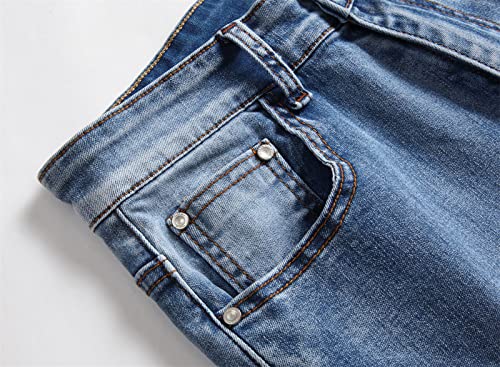 Jeans casual slim straight para hombre miniatura 2