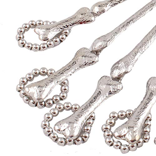 Pulseira de dedo de caveira de Halloween com anel de esqueleto e pulseira gótica para mulheres e men