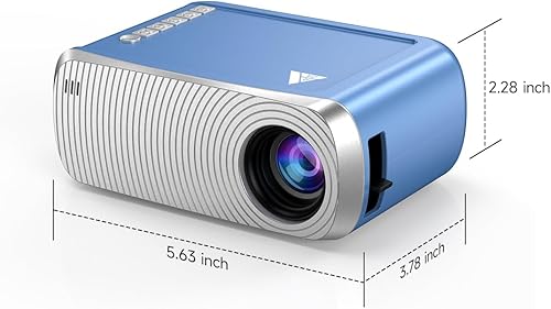 Miniatura 9 de Mini proyector para iPhone, proyector al aire libre con WiFi y Bluetooth, proyector de película al aire libre con altavoz, soporte HD 1080P, mini