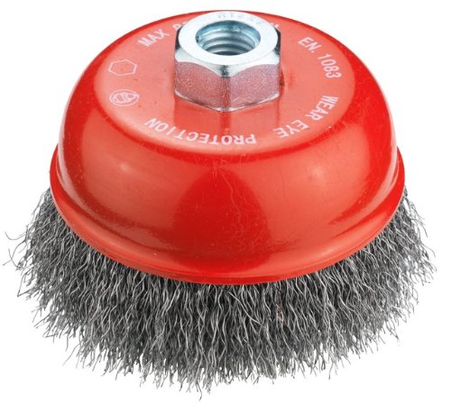Preisvergleich Produktbild Connex COM230100 Topfbürste gewellt, 100 mm, Gewinde M14
