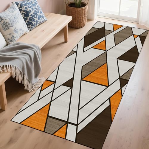 Alfombra pasillo larga 90 x 130 cm lavable modernos alfombras de cocina antideslizante 8