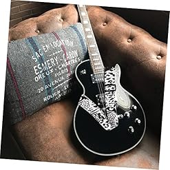 FAVOMOTO 1 PC Bracelet Imprimé Guitare Garniture Bracelets De Montre En Cuir Décor Noir Et Sangle De Guitare Basse Support De Guitare Bandoulière De Guitare Imprimé Sangle En - Les Beatles, Paul McCartney, John Lennon, RIngo Starr, George Harrison FAVOMOTO 1 PC Bracelet Imprimé Guitare Garniture Bracelets De Montre En Cuir Décor Noir Et Sangle De Guitare Basse Support De Guitare Bandoulière De Guitare Imprimé Sangle En – Image 4