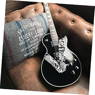 FAVOMOTO 1 PC Bracelet Imprimé Guitare Garniture Bracelets De Montre En Cuir Décor Noir Et Sangle De Guitare Basse Support De Guitare Bandoulière De Guitare Imprimé Sangle En - Les Beatles, Paul McCartney, John Lennon, RIngo Starr, George Harrison FAVOMOTO 1 PC Bracelet Imprimé Guitare Garniture Bracelets De Montre En Cuir Décor Noir Et Sangle De Guitare Basse Support De Guitare Bandoulière De Guitare Imprimé Sangle En – Image 4