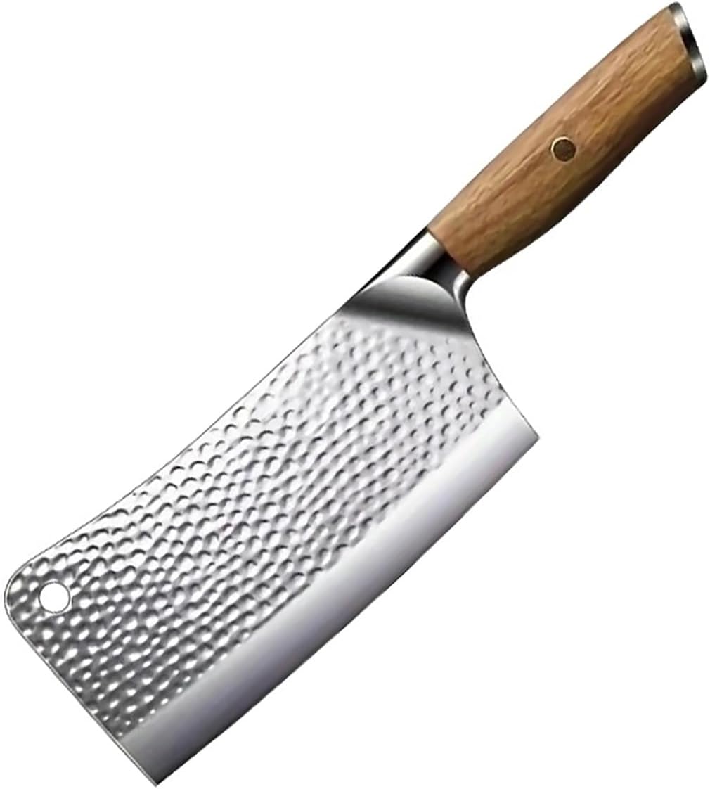 Meat Cleaver, 6.8 Inch Stainless Steel Bone Chopping Knife Thickened Household Cutting Chicken And Ribs Kitchen Knife Hand Forged