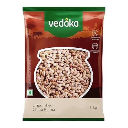 Image of Amazon Brand - Vedaka Unpolished Chitra Rajma | 1 Kg | Premium Chitra Rajma