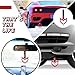 Fabbay 2 Pieces Heart Handle Keychains Car Accessory Heart Hand Strap Drift Charm for Car Interior Exterior Decoration(Red,Devil Style)