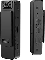 Vista 1 de Mini grabadora de video con cámara corporal, 1080P pequeñas cámaras ocultas portátiles portátiles con clip y visión nocturna, cámara con micro