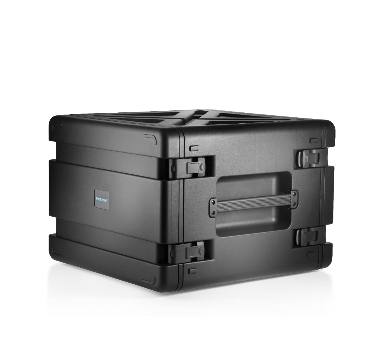 RackVault - twarde etui Audiorack - 19 cali - 8U - 480 mm | Obudowa stojaka z możliwością układania w stos | Rackmount - Flightcase | do zastosowań przemysłowych i AV/muzycznych | czarny