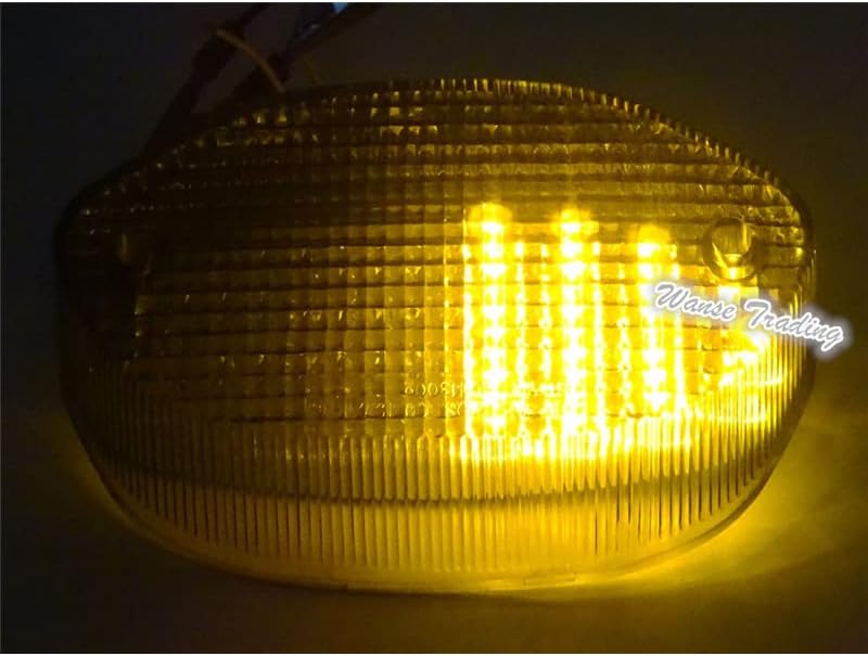 Miniatura 4 de Señales de giro de freno con marcado DOT marcado E Luz LED integrada para BMW R1100S R 1100 S 1998 1999 2000 2001 2002 2003 2004 2005 (lente ahumado)