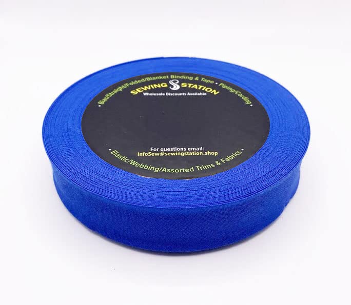 Miniatura 3 de Cinta BIAS de polialgodón doble plegable de 1" 25 yardas (blanco)