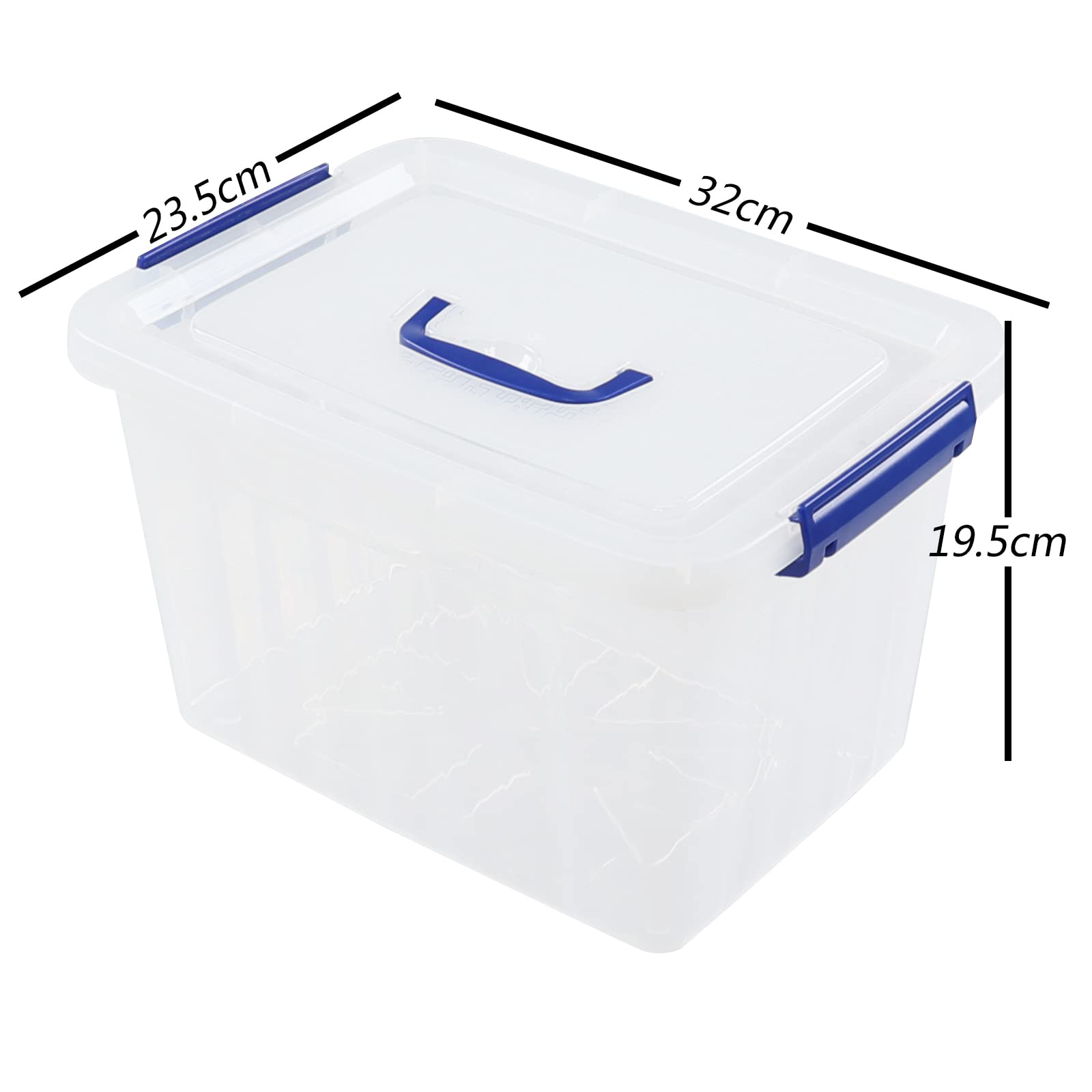 Aufbewahrungsbehälter Plastik, Aufbewahrungsboxen mit Deckel Set von 6