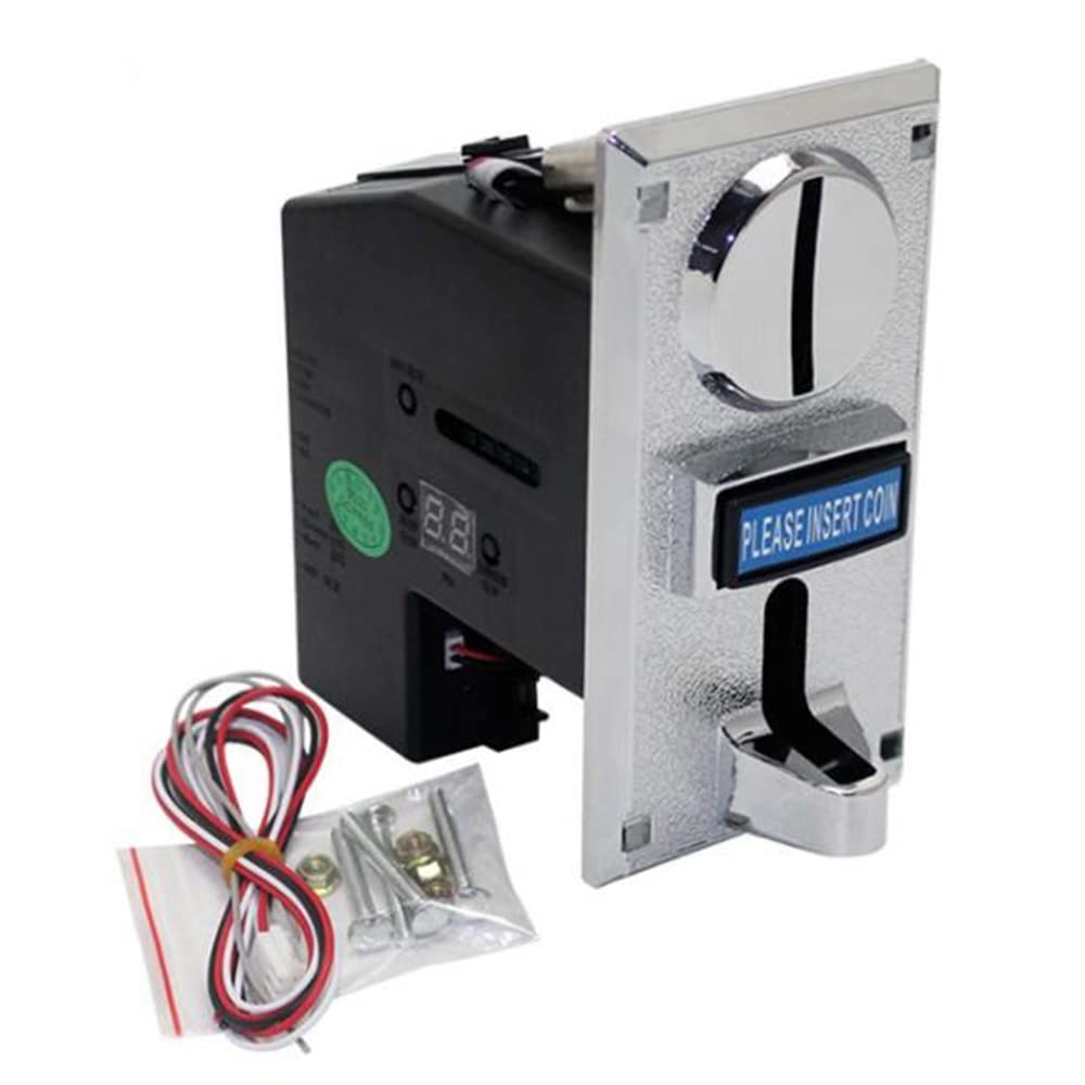 Mecanismo de Selector de Aceptador de Monedas Enrollable ElectróNico de PláStico Programable Duradero Selector de Monedas Lateral