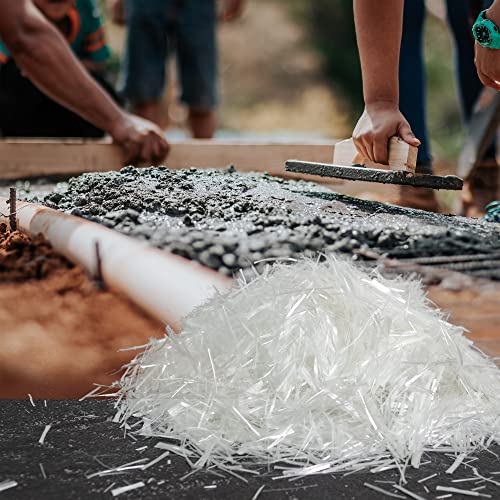 Uptthow Fiberglass For Cement Mortar Concrete Reinforcement Anti-Seepage And Anti-Cracking Cement Mix For Building Walls Garden Floor 3/4"(19Mm)-1Lb/Pack #TOP3