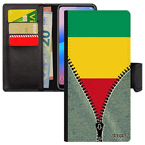 Coque Samsung Galaxy S21+ Plus Portefeuille Foot Basket Drapeau Guinée
