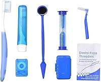 Vista 1 de Angzhili Kit de cepillo de dientes de ortodoncia portátil para pacientes de ortodoncia, kit de cuidado de ortodoncia para frenos, cepillo