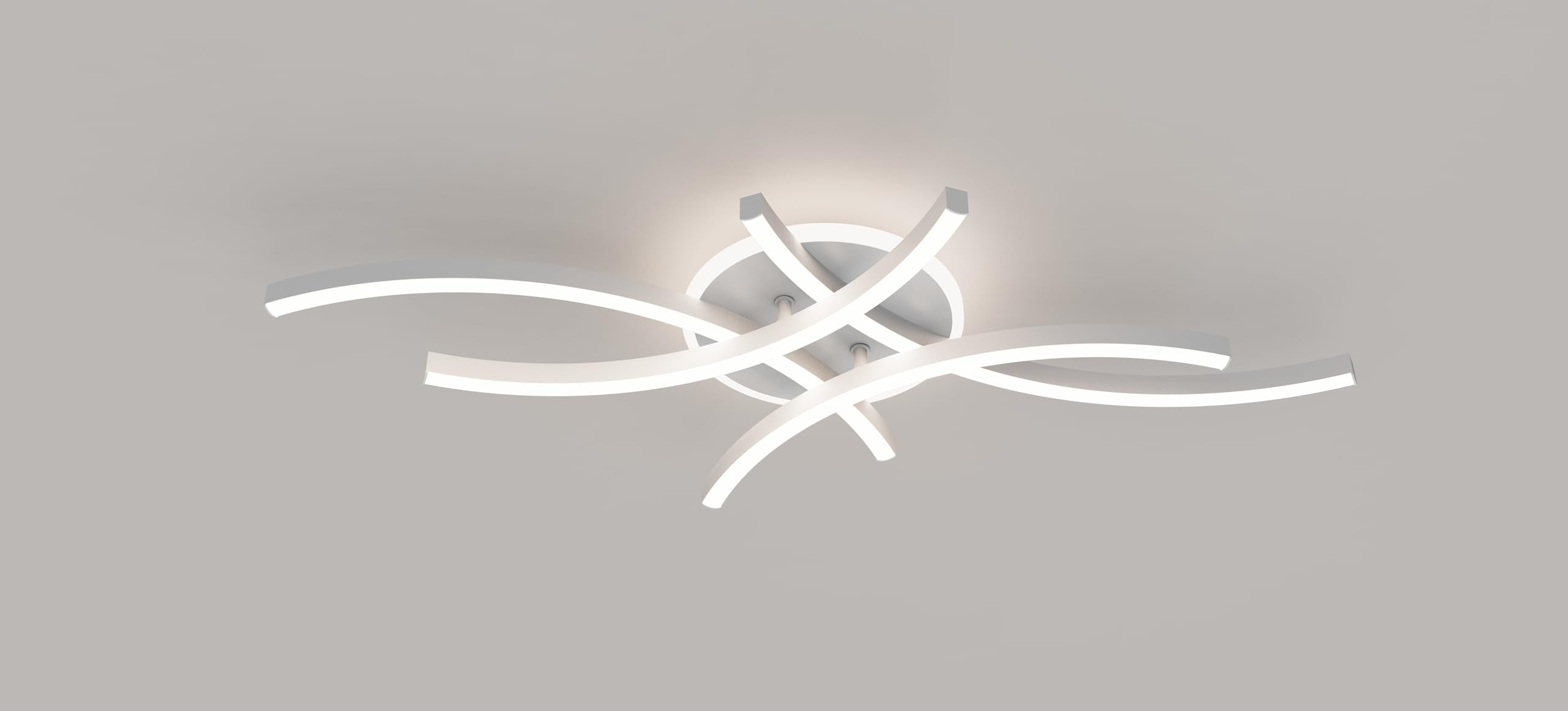 Lampa sufitowa LED do ściemniania, nowoczesny salon z funkcją pamięci 15 W Φ56 cm 3000-6000K, płatki kwiatów oświetlenie sypialni