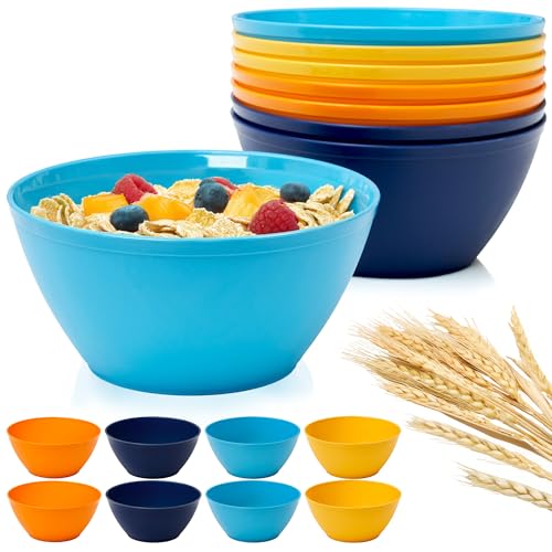 US Acrylic Wheat Straw Bowls Set
