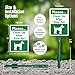 Please Clean Up After Your Pet Yard Sign with DOG Graphic, 40 mil Laminated Rustproof Aluminum, 21.5 inch tall Sign and Stake Kit by SmartSign, USA-Made, 100+ Years of Sign Expertise
