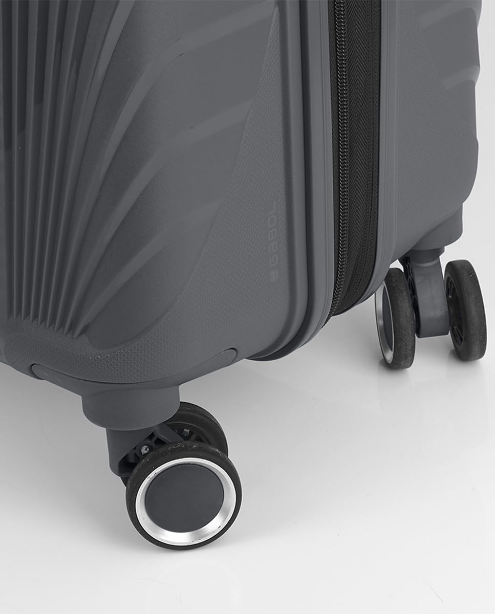 Gabol - Maleta de Cabina Rígida Expandible 55x35x21/24 cm Soho 40,3L en Polipropileno con TSA, Cremallera de Seguridad y 4 Ruedas Dobles 360°