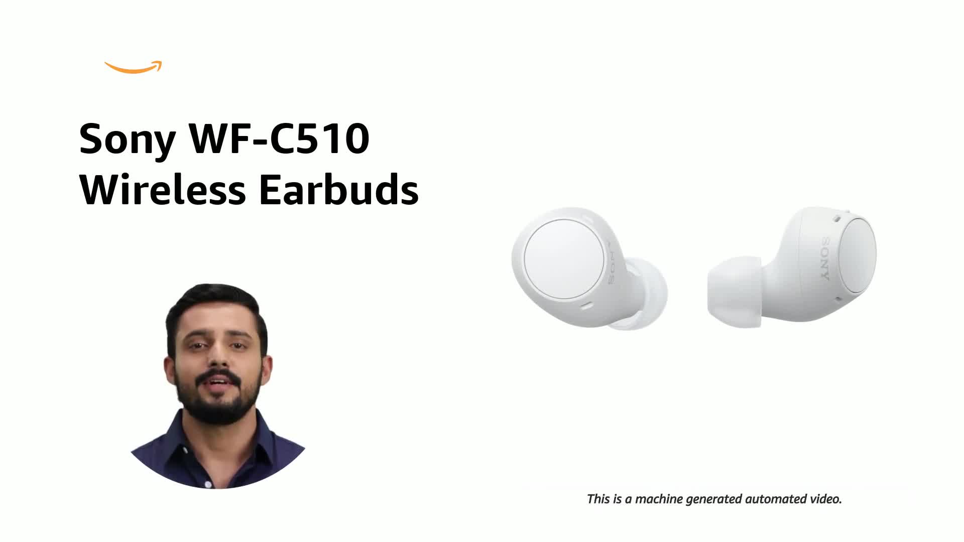 Sony WF-C510 Wireless Bluetooth Earbuds with Mic, TWS, in Ear