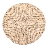 Coussin de sol en paille – son tressage simple et pratique offre une sensation de simplicité et de , idéal pour le yoga