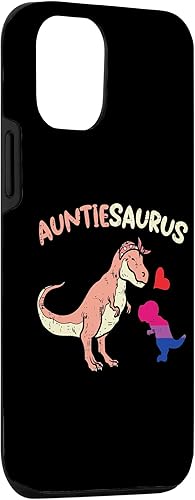 Miniatura 3 de iPhone 13 Pro Auntiesaurus Gay Aunt Dinosaur Dino LGBTQ Bisexual Flag Bi Case