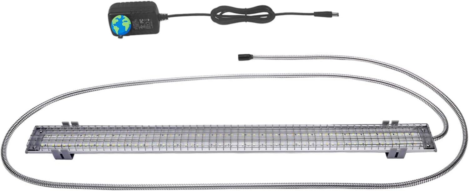 HappyBird Lighting Bird Cage Light with Chew Guard - Full Spectrum LED Pet Light - Simulates Natural Environment - Safe for Hookbill Birds – Easy to Install - (24" Long)