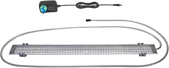 HappyBird Lighting Bird Cage Light with Chew Guard - Full Spectrum LED Pet Light - Simulates Natural Environment - Safe for Hookbill Birds Easy to Install - 24" Long
