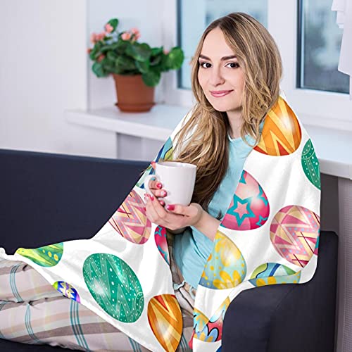Couverture chaude œufs de Pâques contre le froid sur lit et canapé - 8