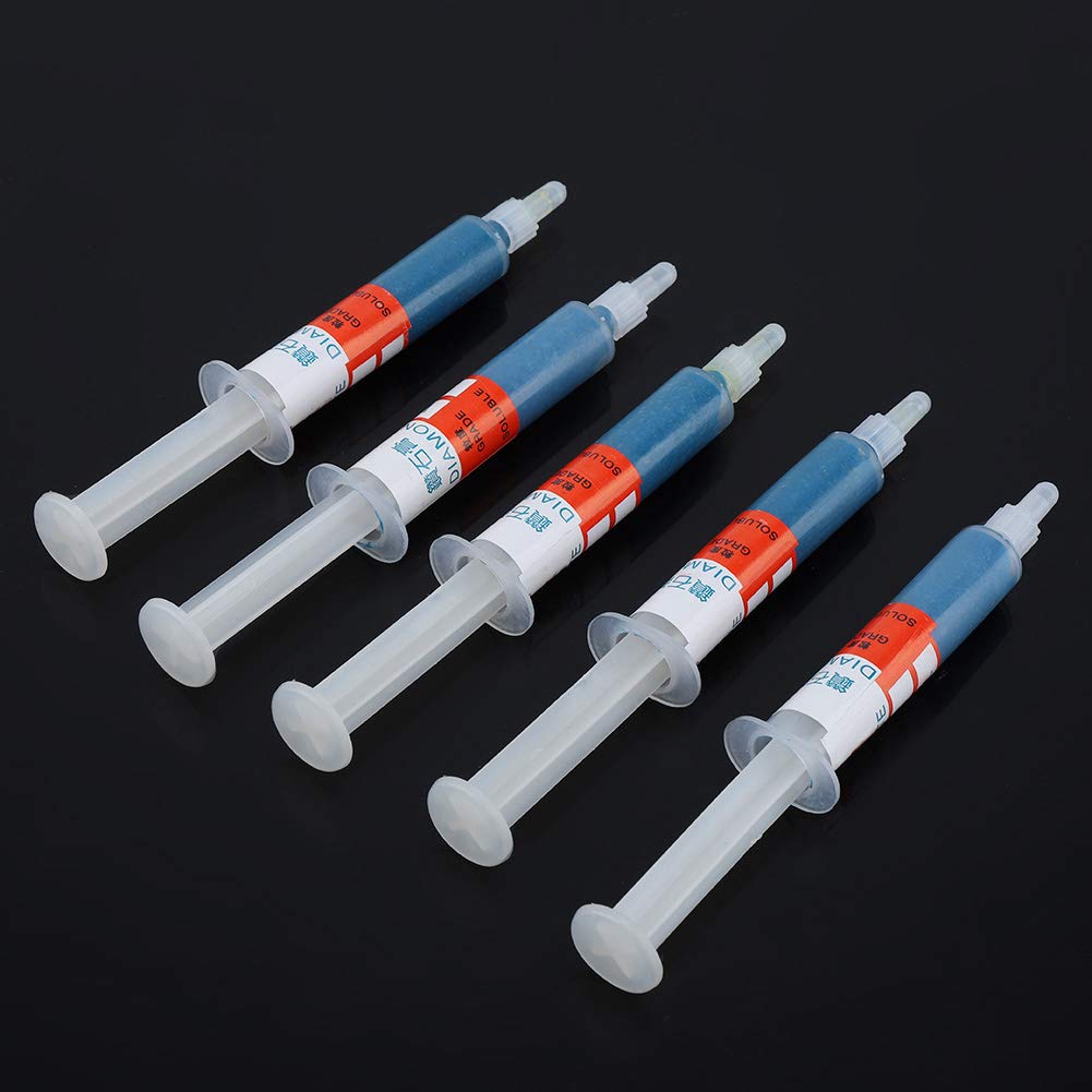 5 Sztuk/zestaw Szlifowanie Diamentowe, Diamant Polierpaste Metall 8000 Pasta Diamentowa Pasta do Polerowania Docieranie Związek Pasta ścierna Igła Tube W1.0#8000 (W5 (dokładne polerowanie 2000 mesh))