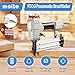 meite F50G Brad Nailer 18 Gauge 3/4-inch to 2-inch Pneumatic Tool with Trigger Safety for Woodworking Projects