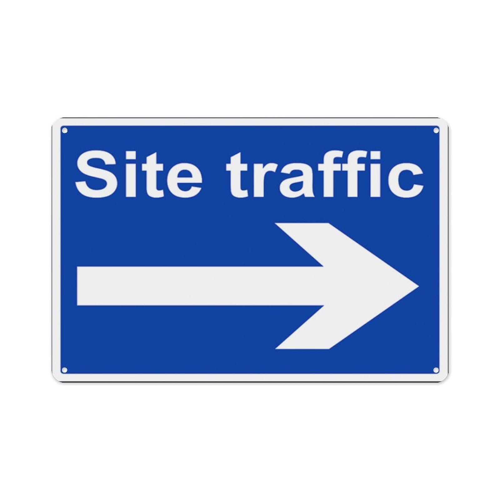 peiyeety Site Traffic Arrow Right Aluminum Tin Warning Signs For Home Outdoor Garden 12X16 Inches