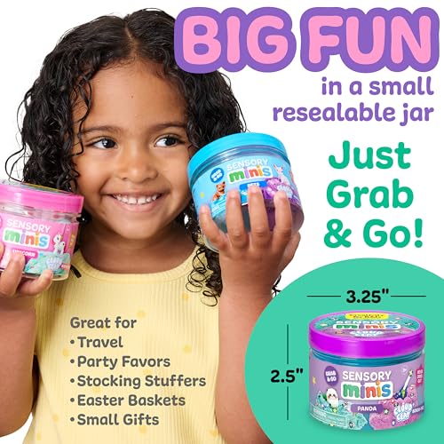 Creativity for Kids Sensory Minis Panda Kit | Cloud Clay Sensory Toy for Toddlers | Squish, Scoop & Discover Panda Surprise Pieces | Mess-Free, Screen-Free Travel Activity for Kids (Ages 3+) - Image 6