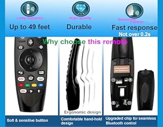ZHUNCEJIAFU Voice-Magic-Replacement-for-LG-TV-Remote-Control - Original Universal Voice Remote with Google/Alexa/Pointer, Compatible with LG Smart TV UHD OLED QNED NanoCell 4K AI WebOS