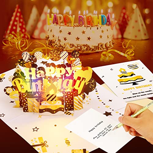 Opowis Light & Music Birthday Cards, 3D Blowable Candle Pop Up Cards With Cheers Sound, Plays Song 'Happy', Musical Happy Birthday Greeting Card For Women, Men, Kids #TOP3