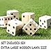 WIn SPORTS Giant Yard Dice Game Set,Wooden Classic Yard Game 3.5