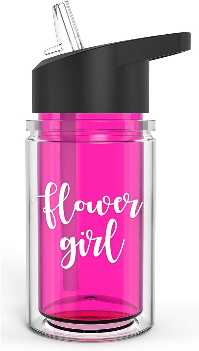 Ring Bearer Flower Girl Water Bottle (Pink (Flower Girl