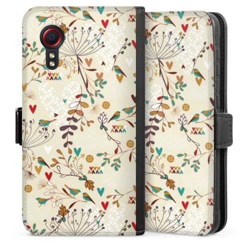 Housse Galaxy XCover 5 EE fleurs et oiseau pour protéger votre téléphone en balade