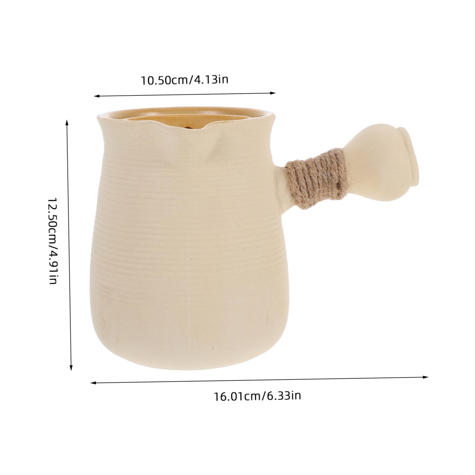 SOLUSTRE Camping Pot Large Capacity Stovetop Kettle Tea Pots for Tea Party Outdoor Ceramic Design