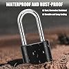 Diyife Heavy Duty Combination Padlocks Outdoor, [Weatherproof] [2 Pack ...