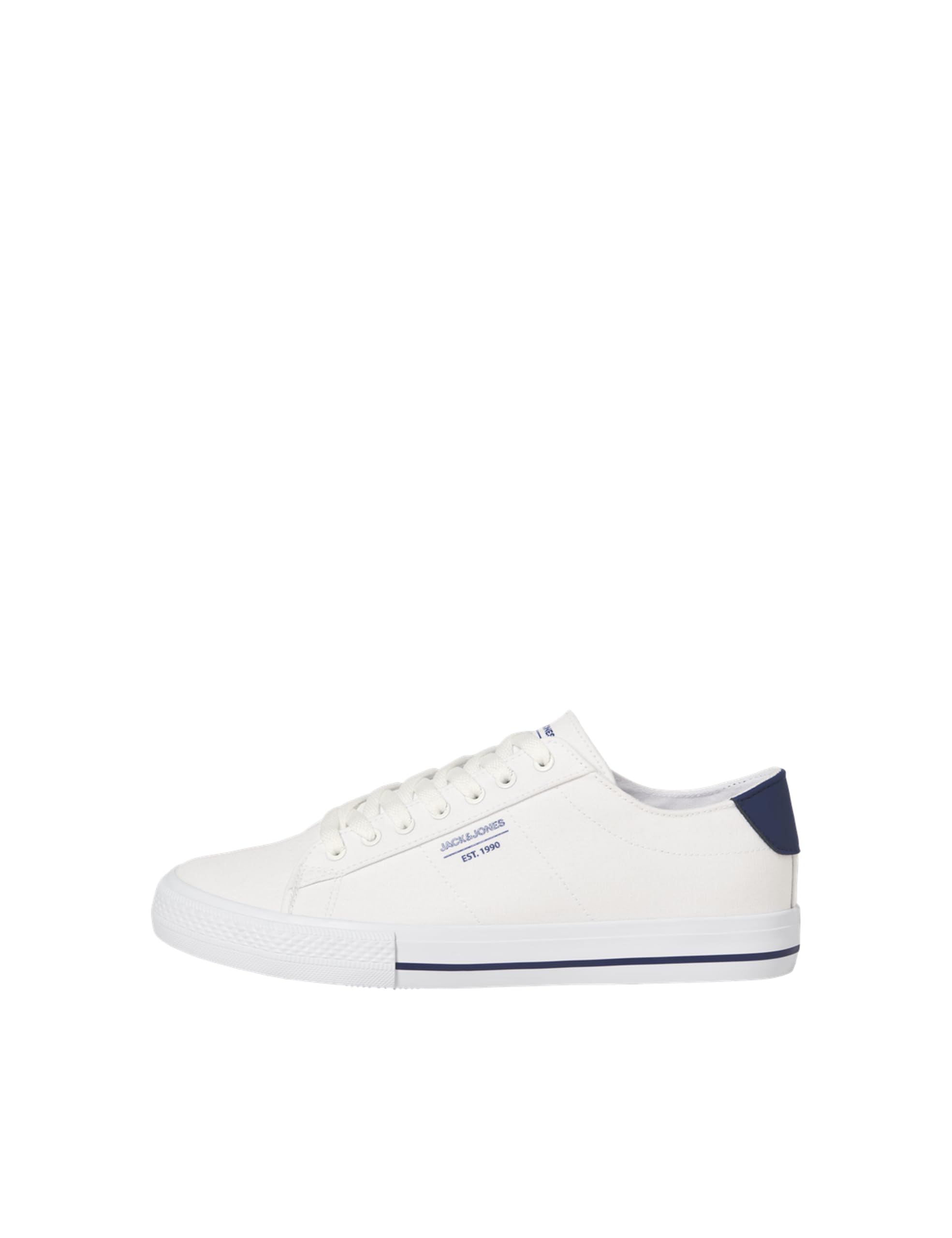 JACK & JONES Men's Jfwryder Canvas Sneaker Ln, Bright White, 9 UK